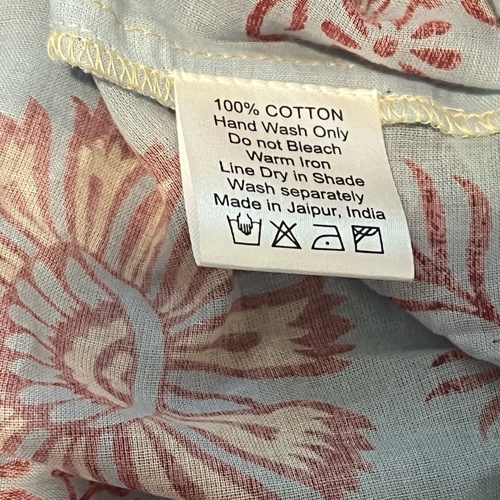 NWT Daughters of India Aahana Maxi Dress in Blue Bell Floral Size XL - Picture 14 of 16